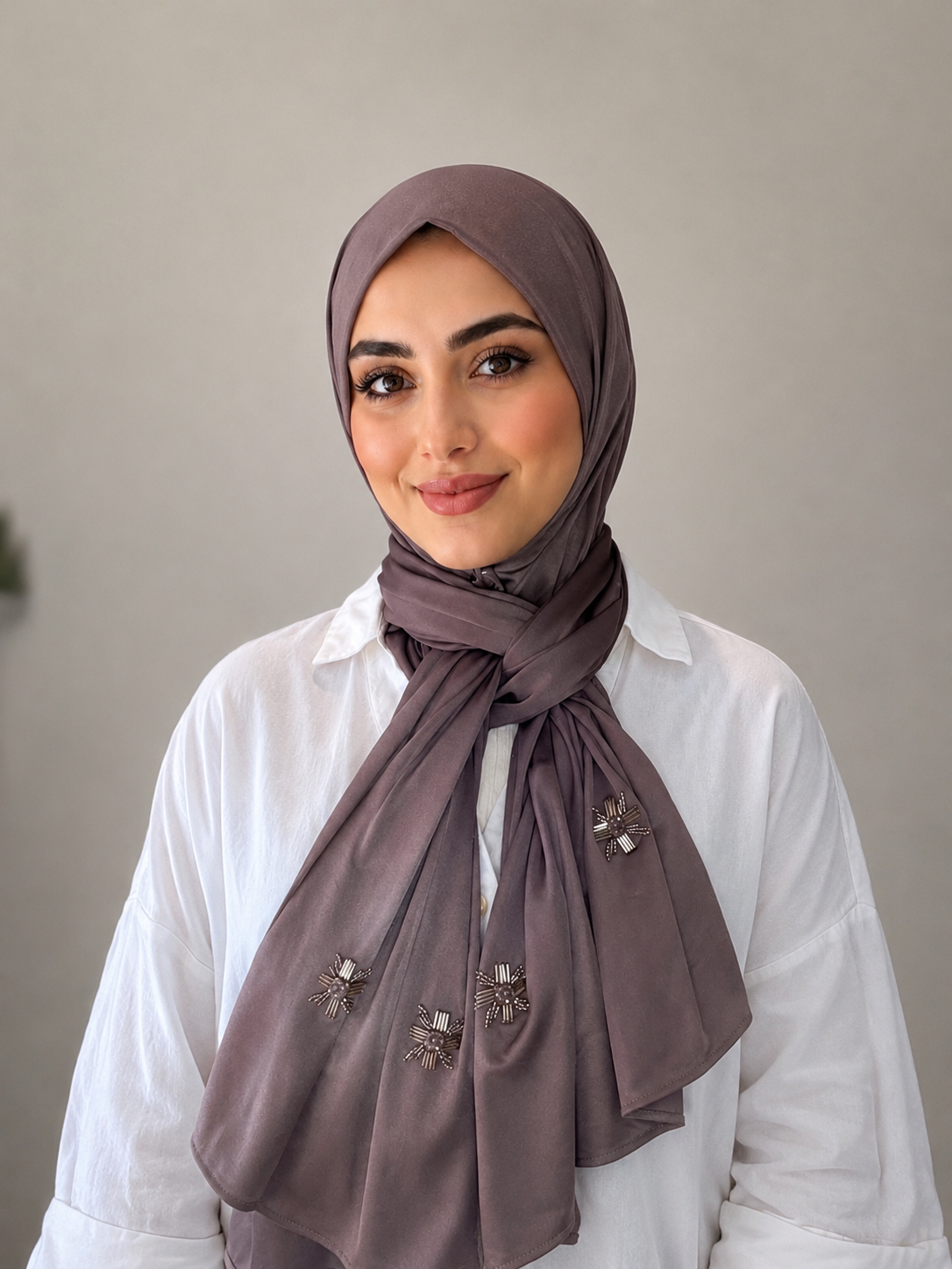 Hijab princess mauve orchidée