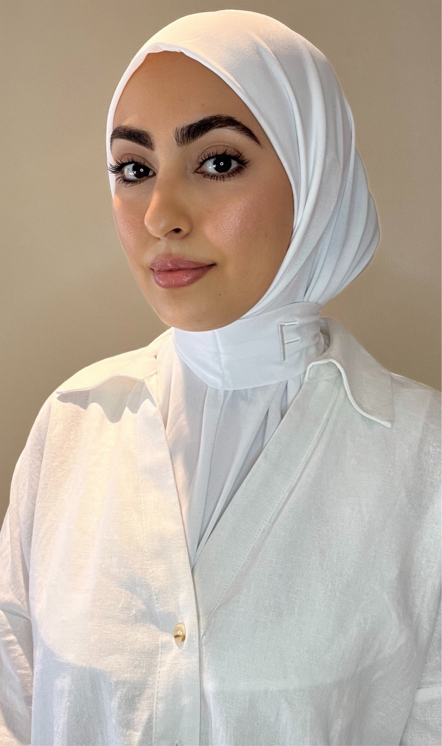 Hijab instant blanc