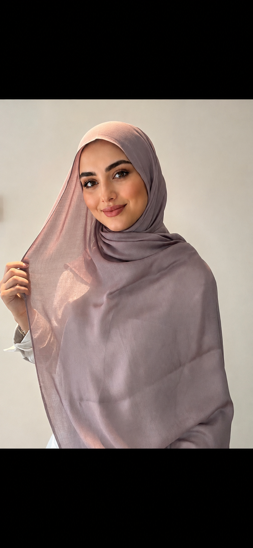 Hijab modal rose poudré
