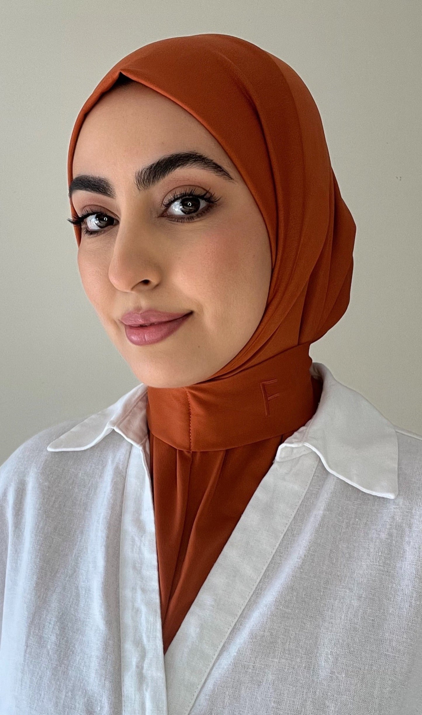 Hijab instant terracotta