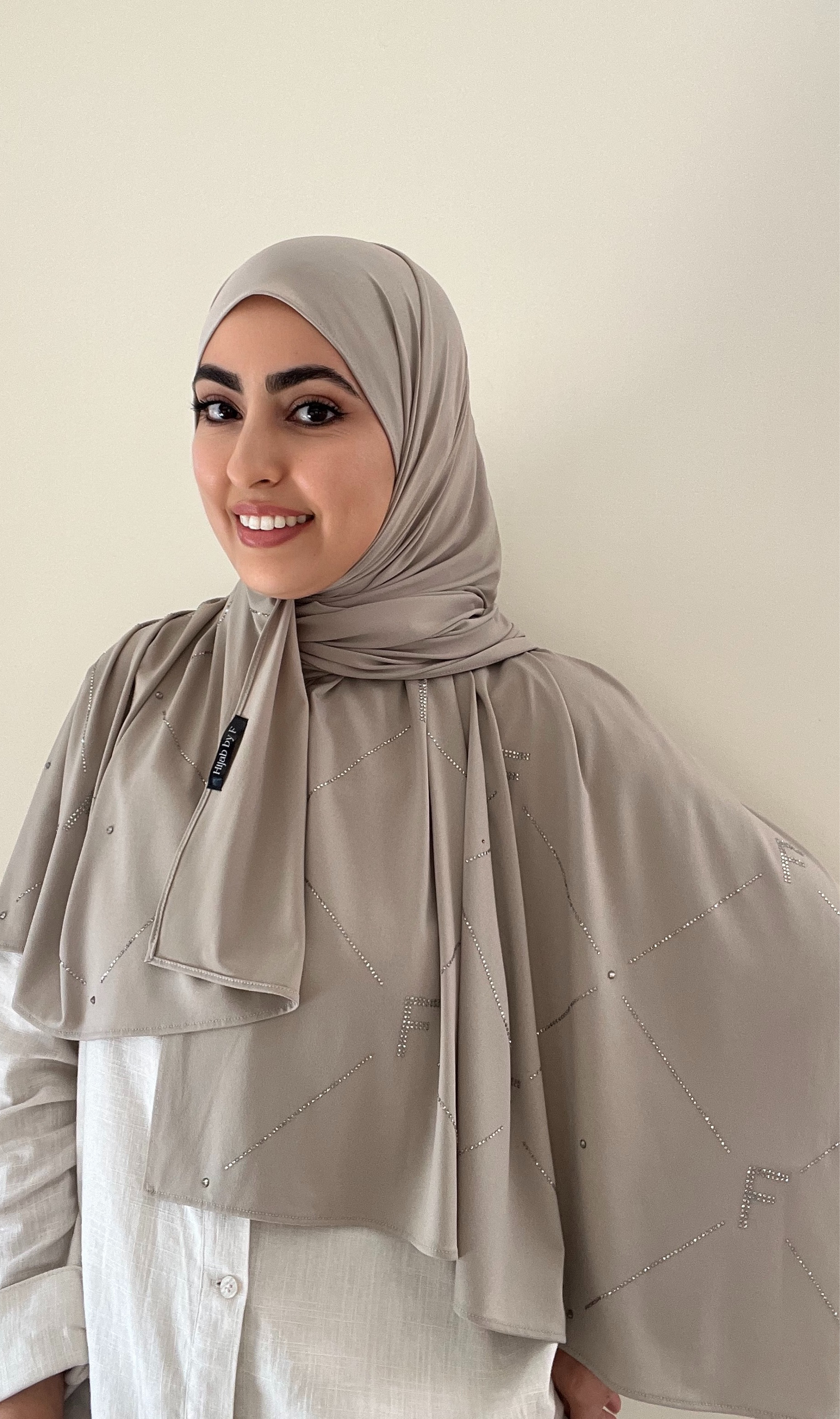 Hijab premium F taupe