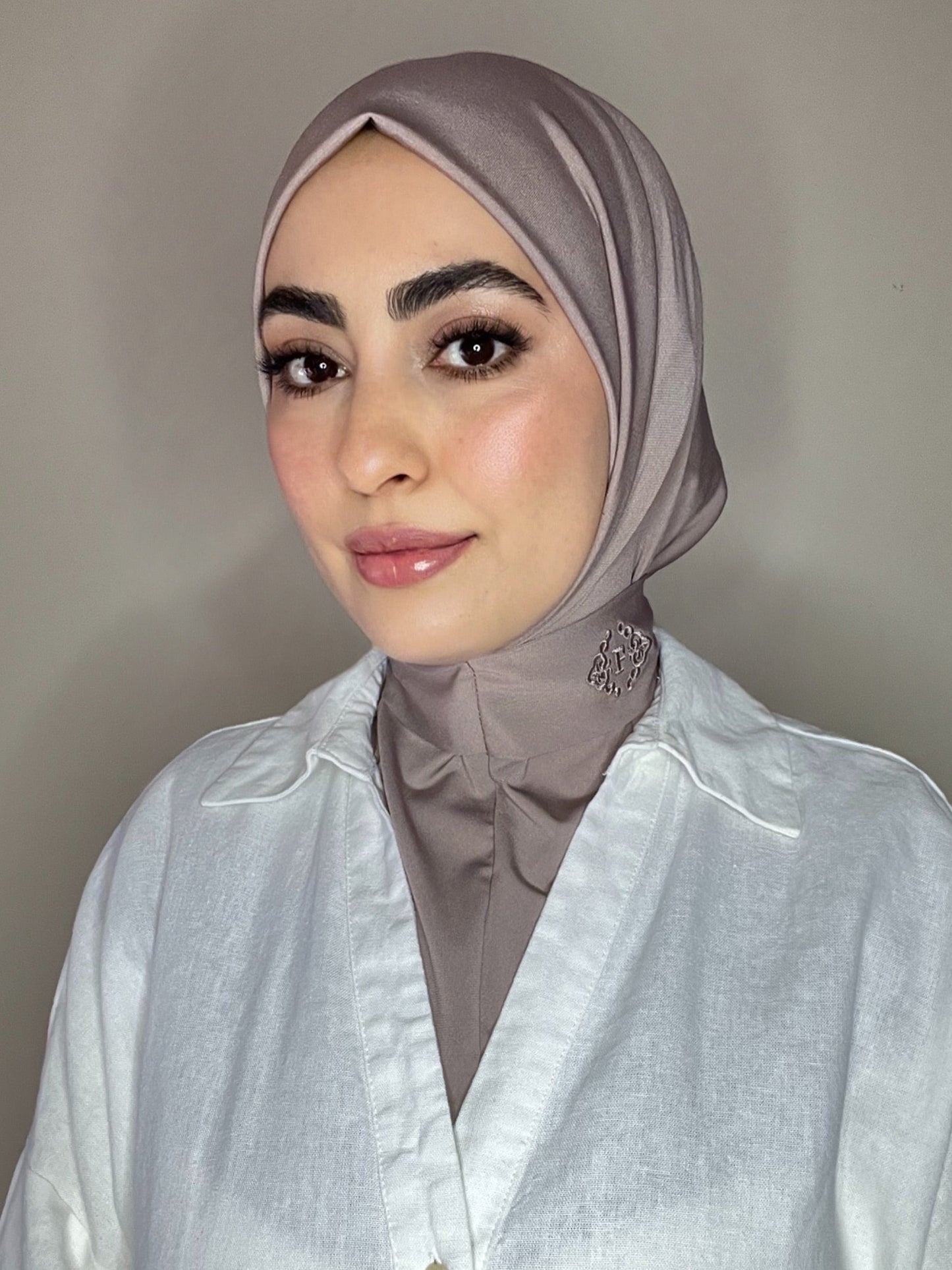 Cagoule en jersey premium taupe