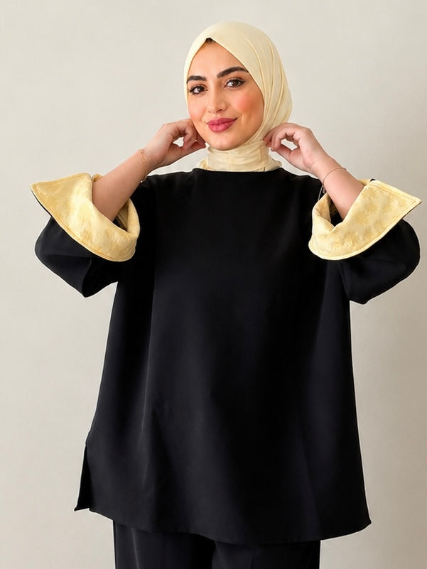 Pull oversize avec détails sur les manches