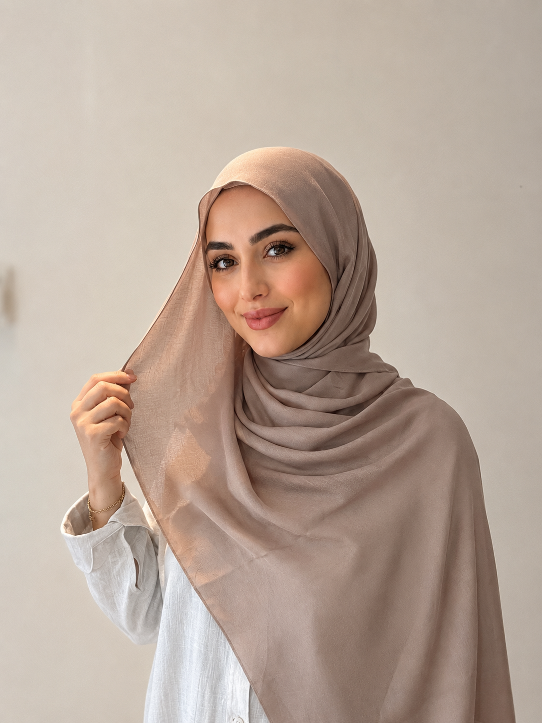 Hijab modal taupe