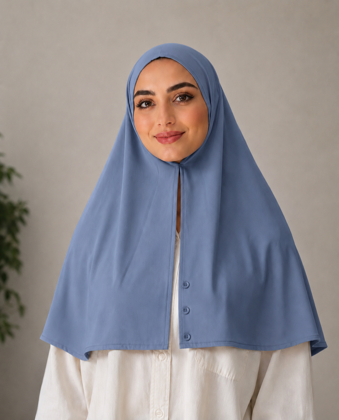 Hijab instant bleu
