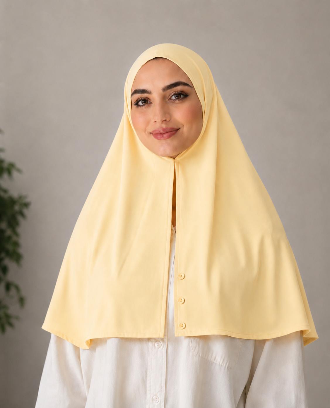 Hijab instant jaune
