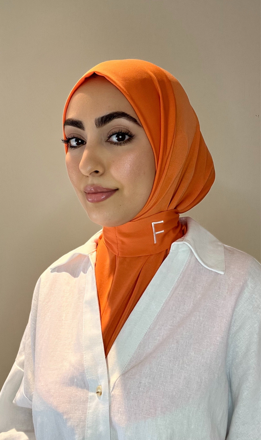 Hijab instant orange