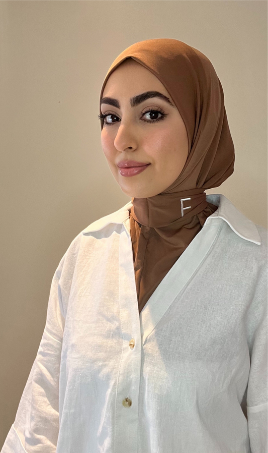 Hijab instant marron
