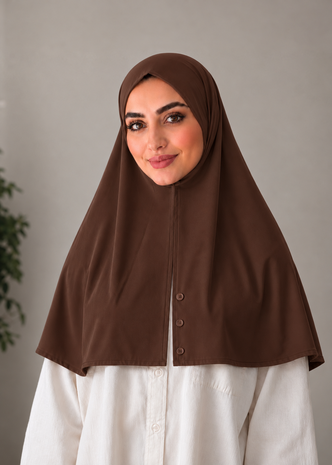 Hijab instant marron