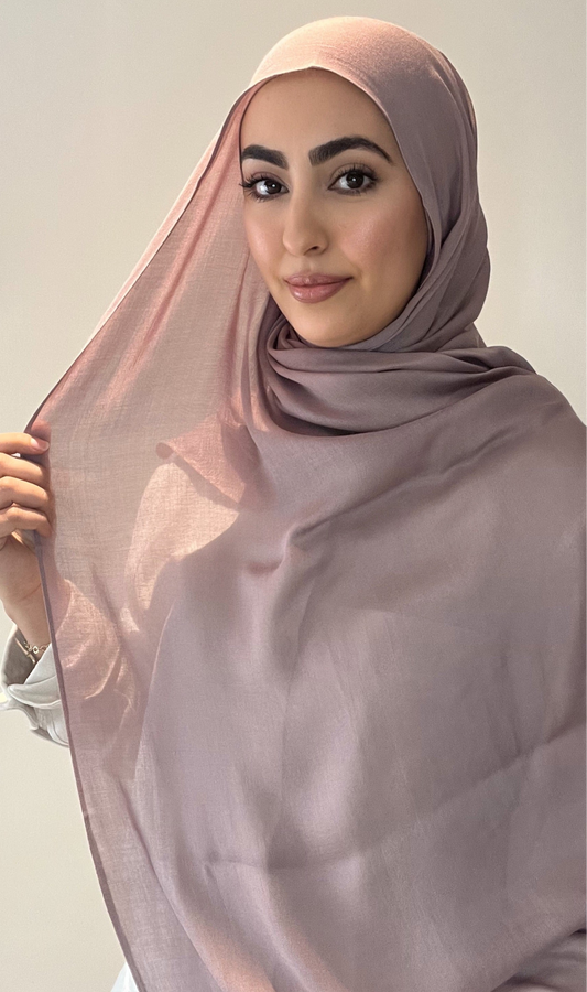 Hijab modal rose poudré