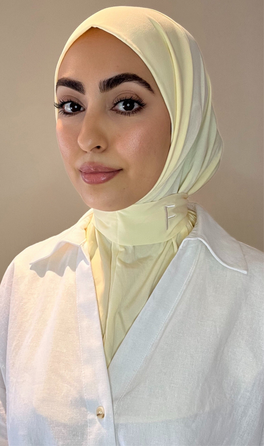 Hijab instant jaune