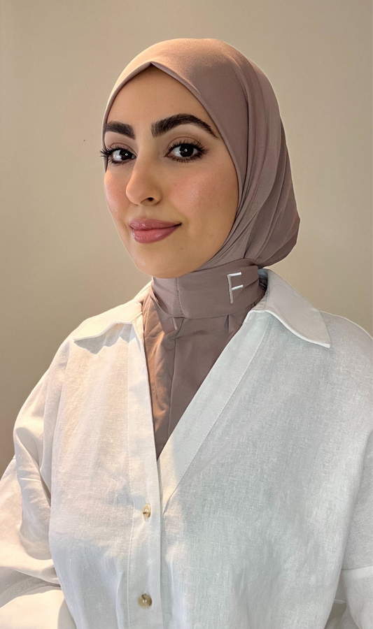 Hijab instant taupe