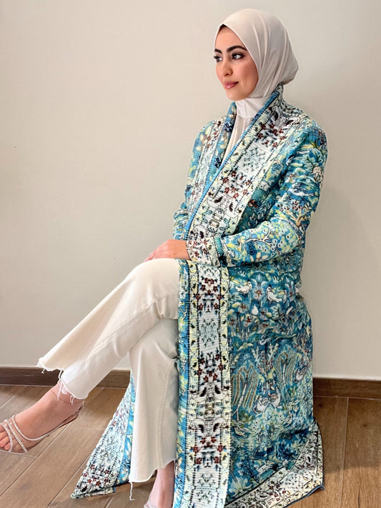 Kimono abaya  accordéon 🦚