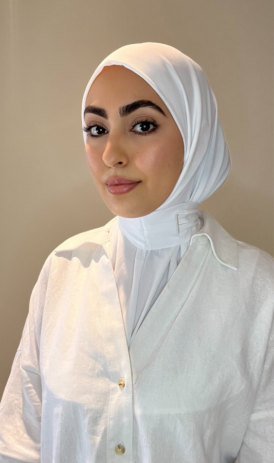 Hijab instant blanc