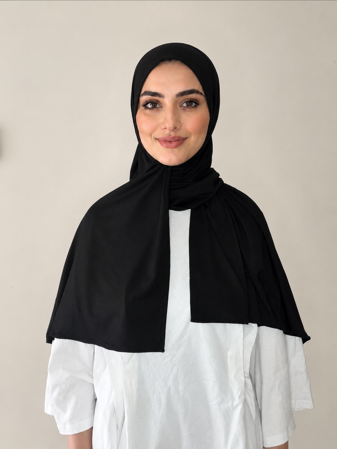 Hijab a enfiler en bambou noir