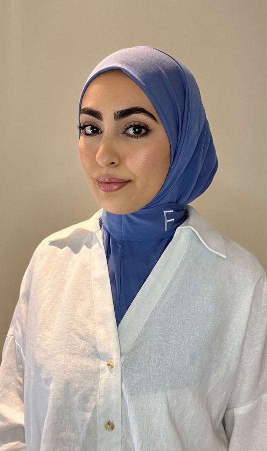 Hijab instant bleu jeans