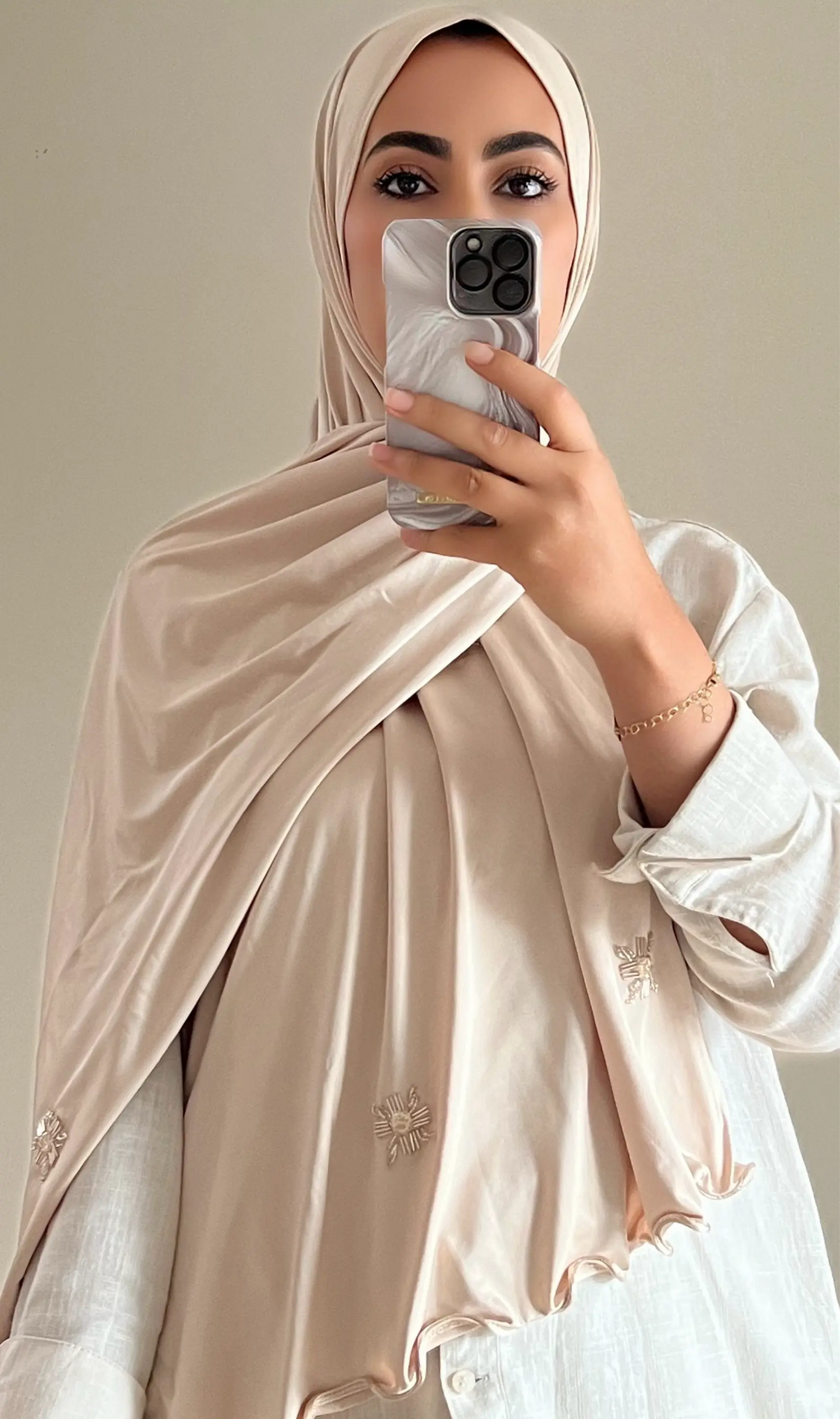 Hijab princess beige - hijab by f 