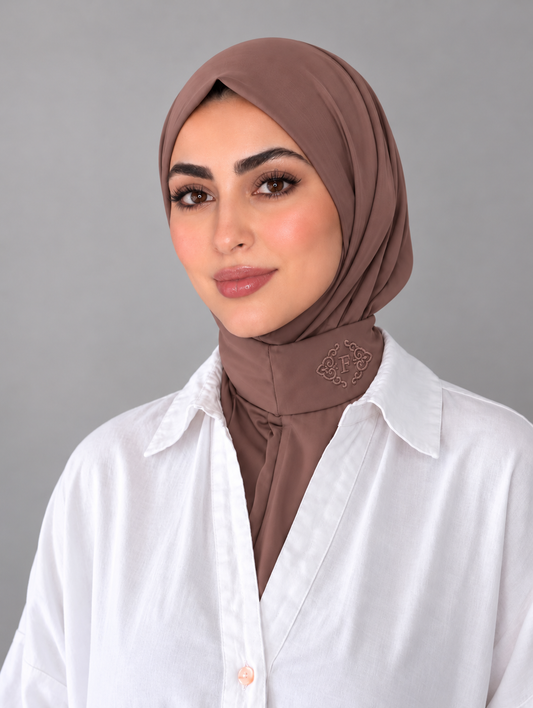 Hijab cagoule en jersey premium cappuccino