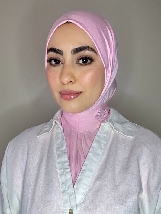 Cagoule en bambou rose