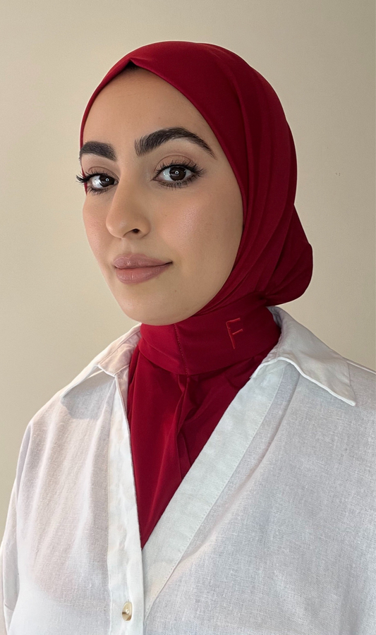 Hijab instant rouge