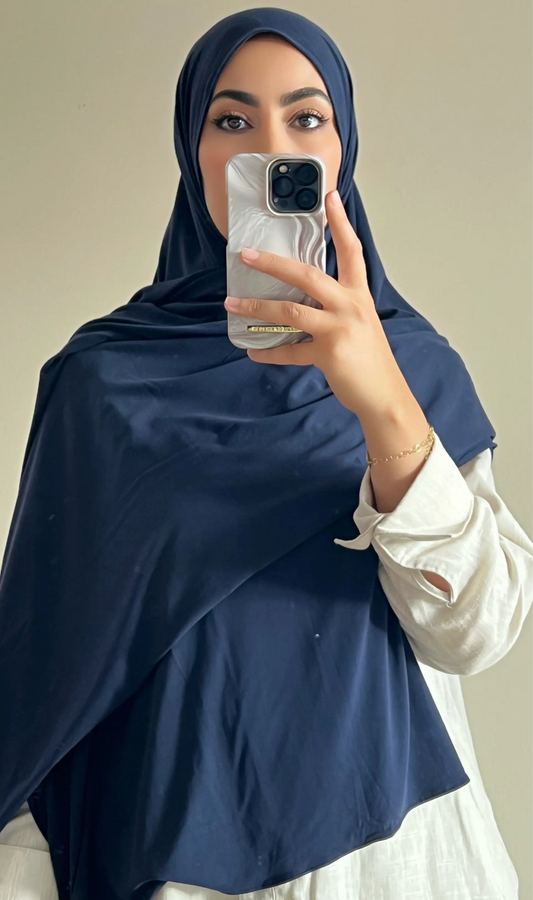 Hijab breathable bleu marine - hijab by f 