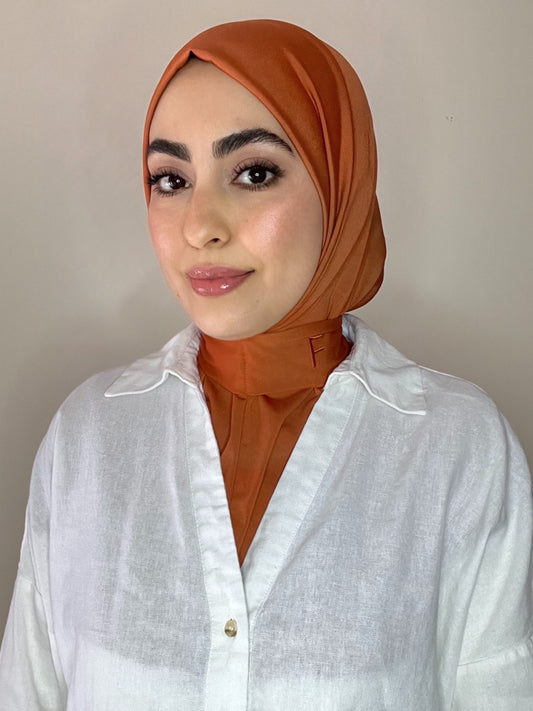 Cagoule en jersey premium terracotta