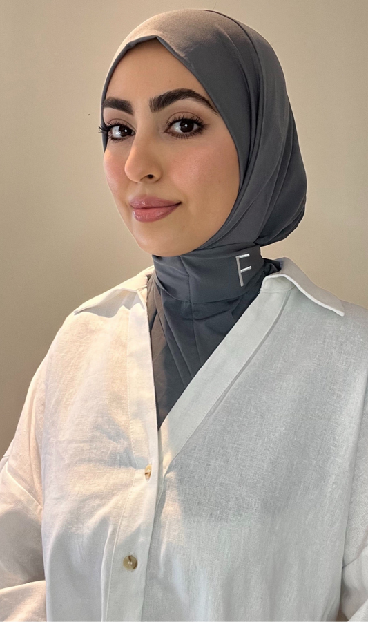 Hijab instant gris
