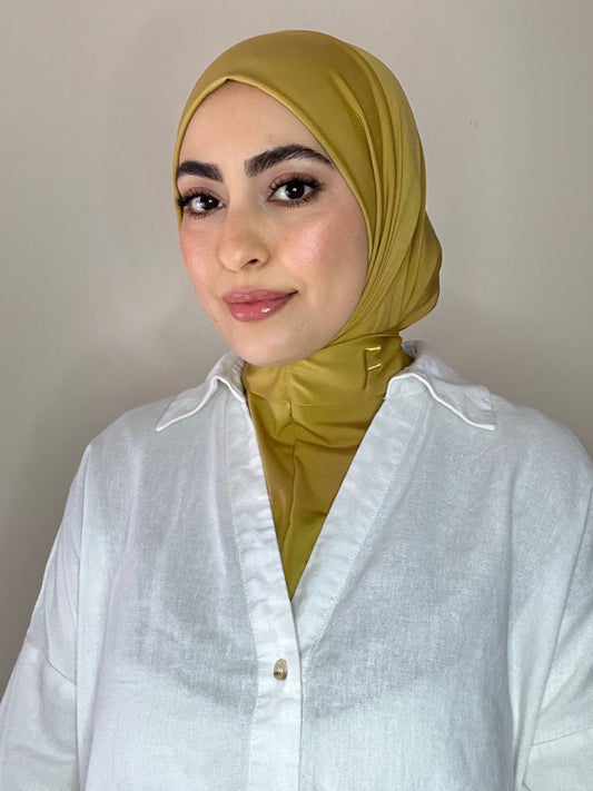 Cagoule en jersey premium moutarde