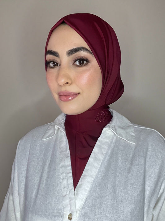 Cagoule en jersey premium burgundy