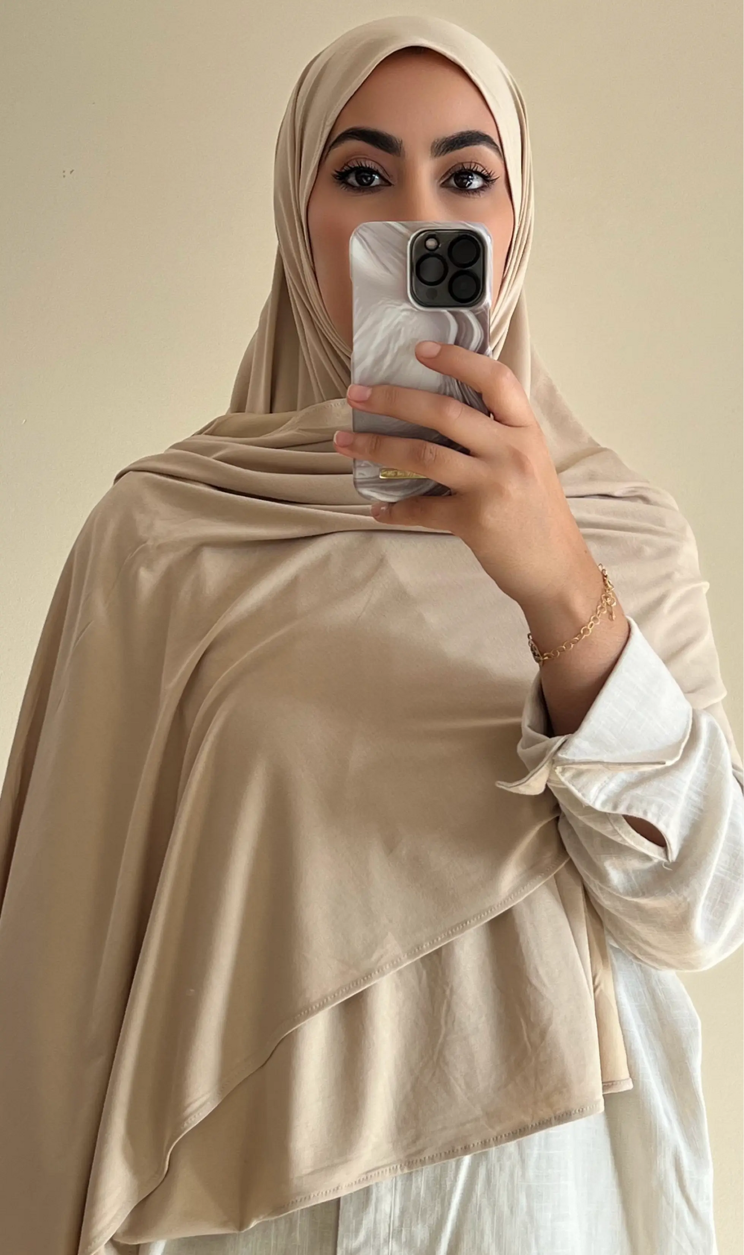 Hijab breathable beige - hijab by f 