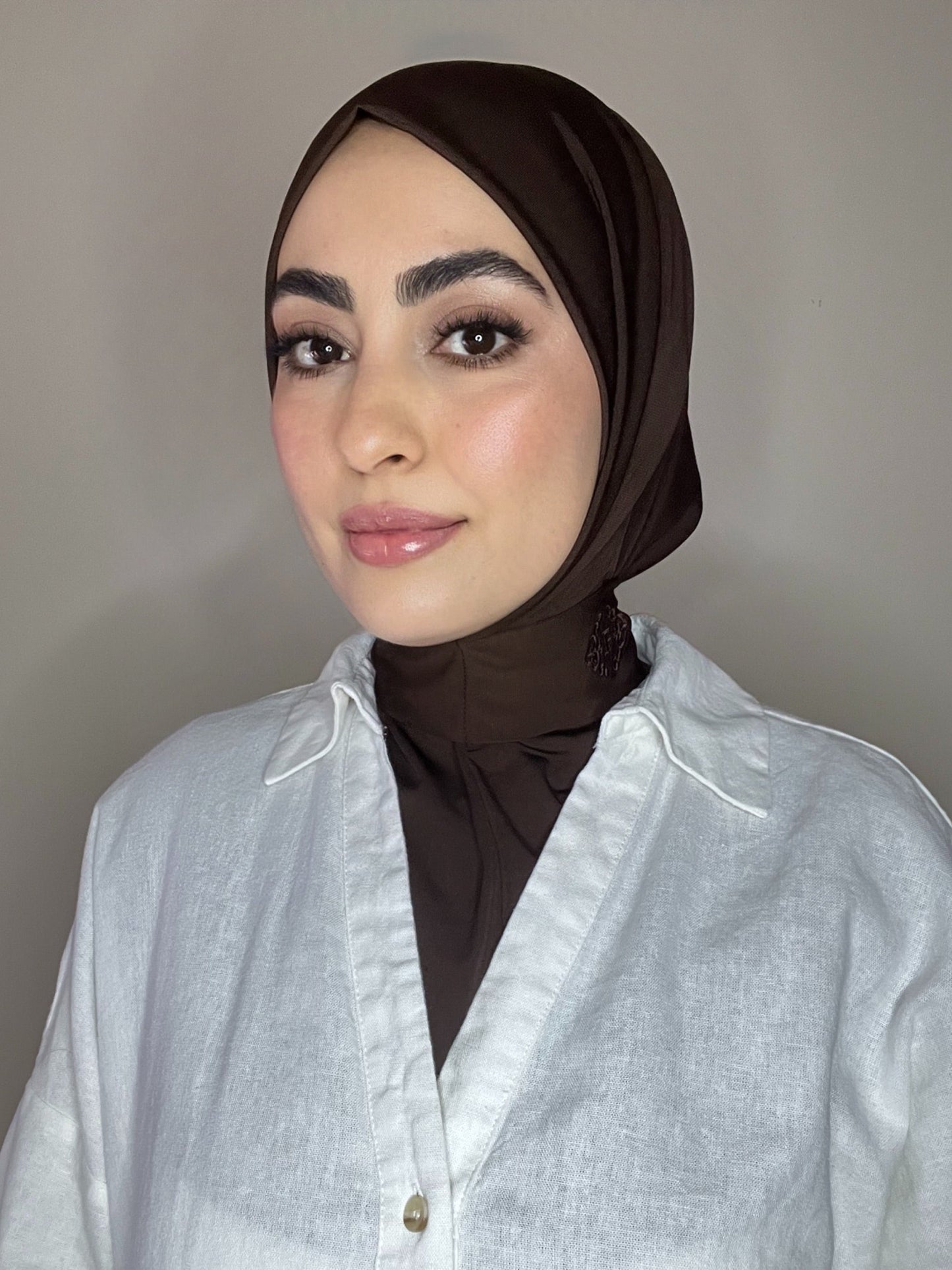 Cagoule en jersey premium marron