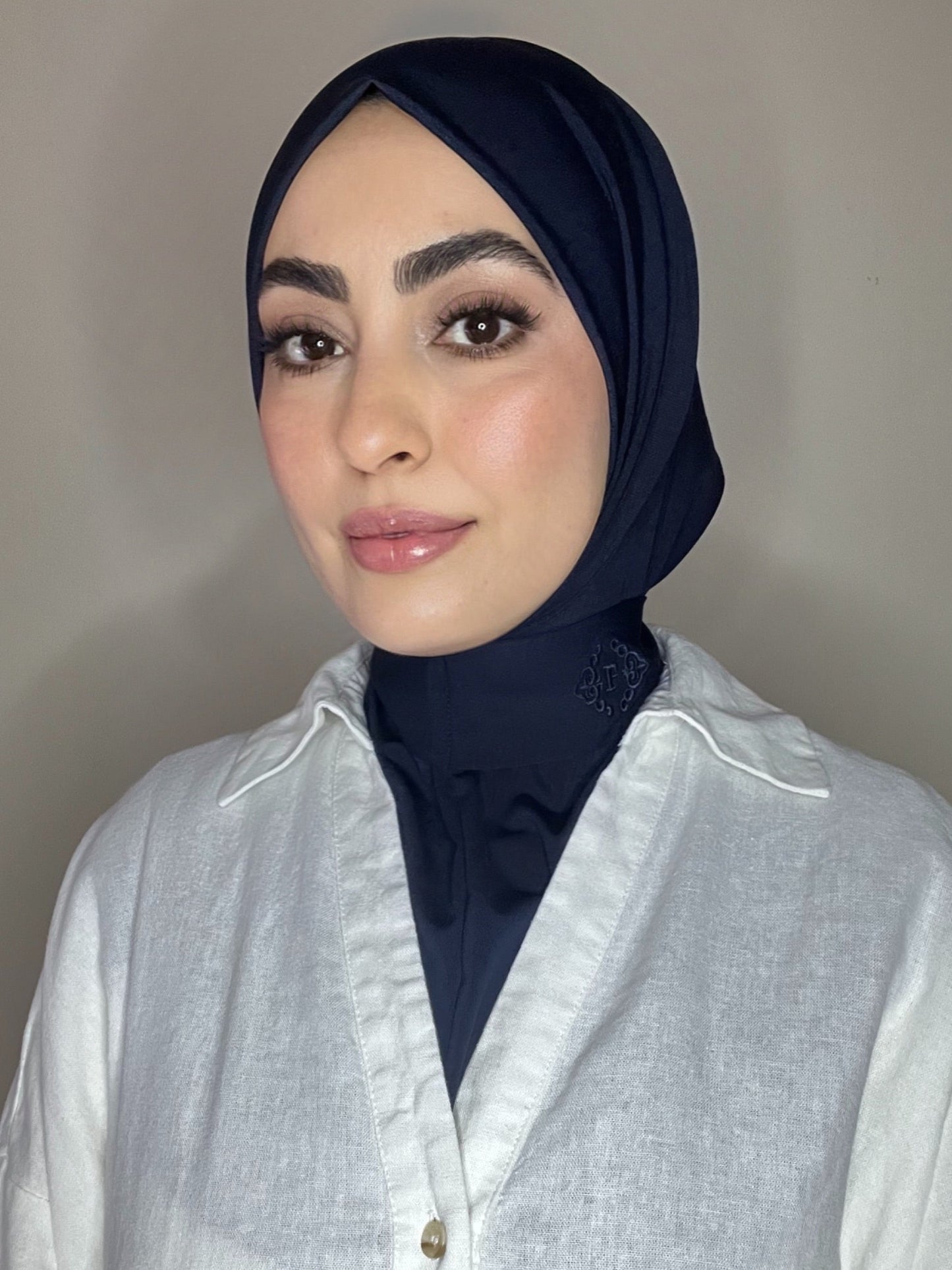 Cagoule en jersey premium bleu marine