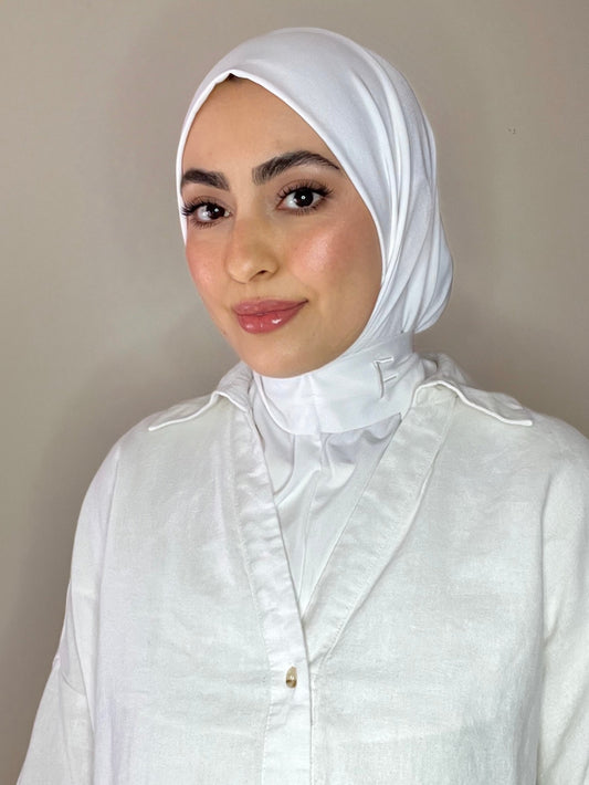 Cagoule en jersey premium blanc