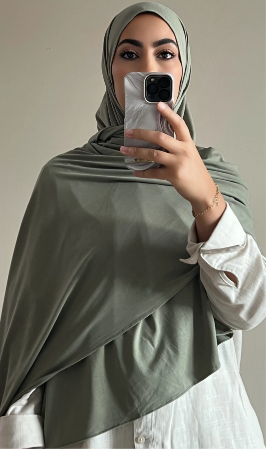 Hijab breathable vert sauge - hijab by f 