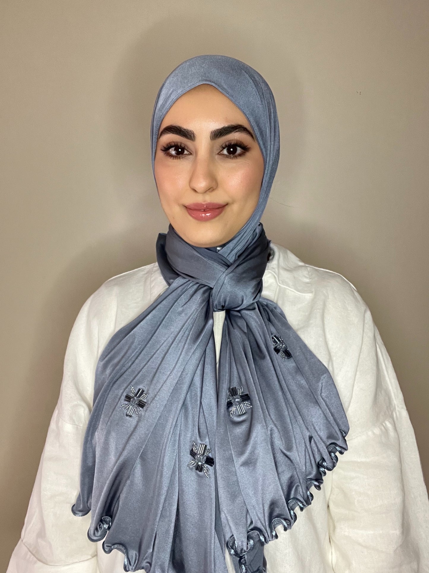 Hijab princess bleu jean