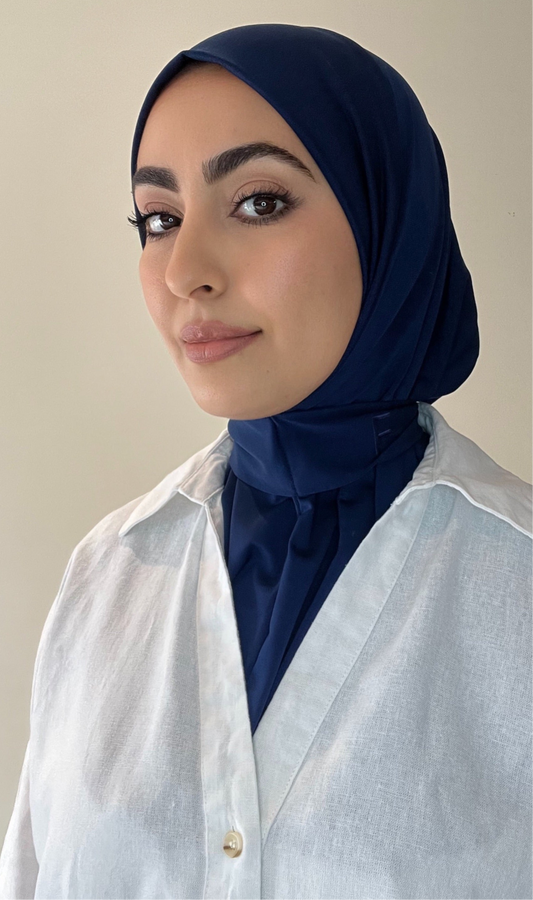 Hijab instant bleu marine
