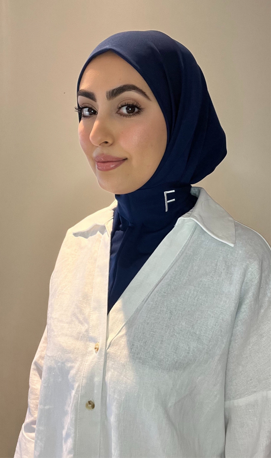 Hijab instant bleu marine