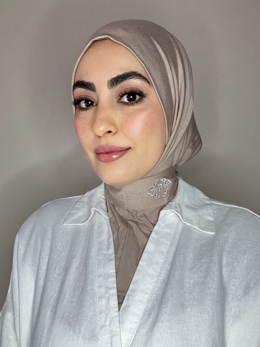 Cagoule en bambou beige