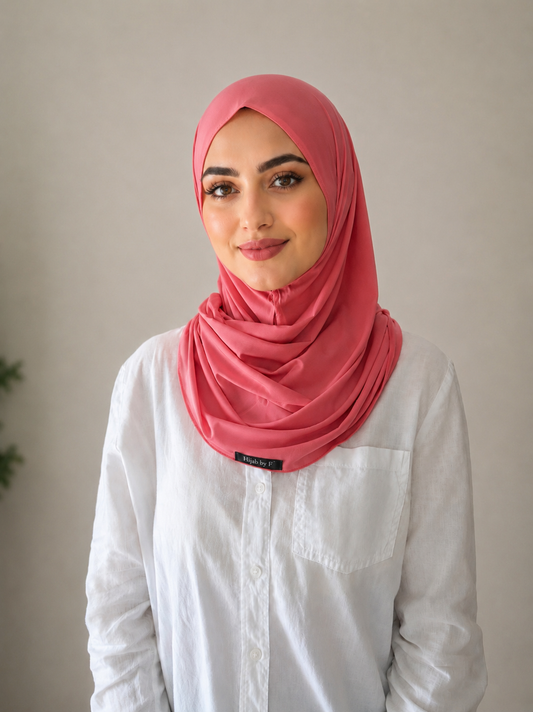 Hijab instant corail