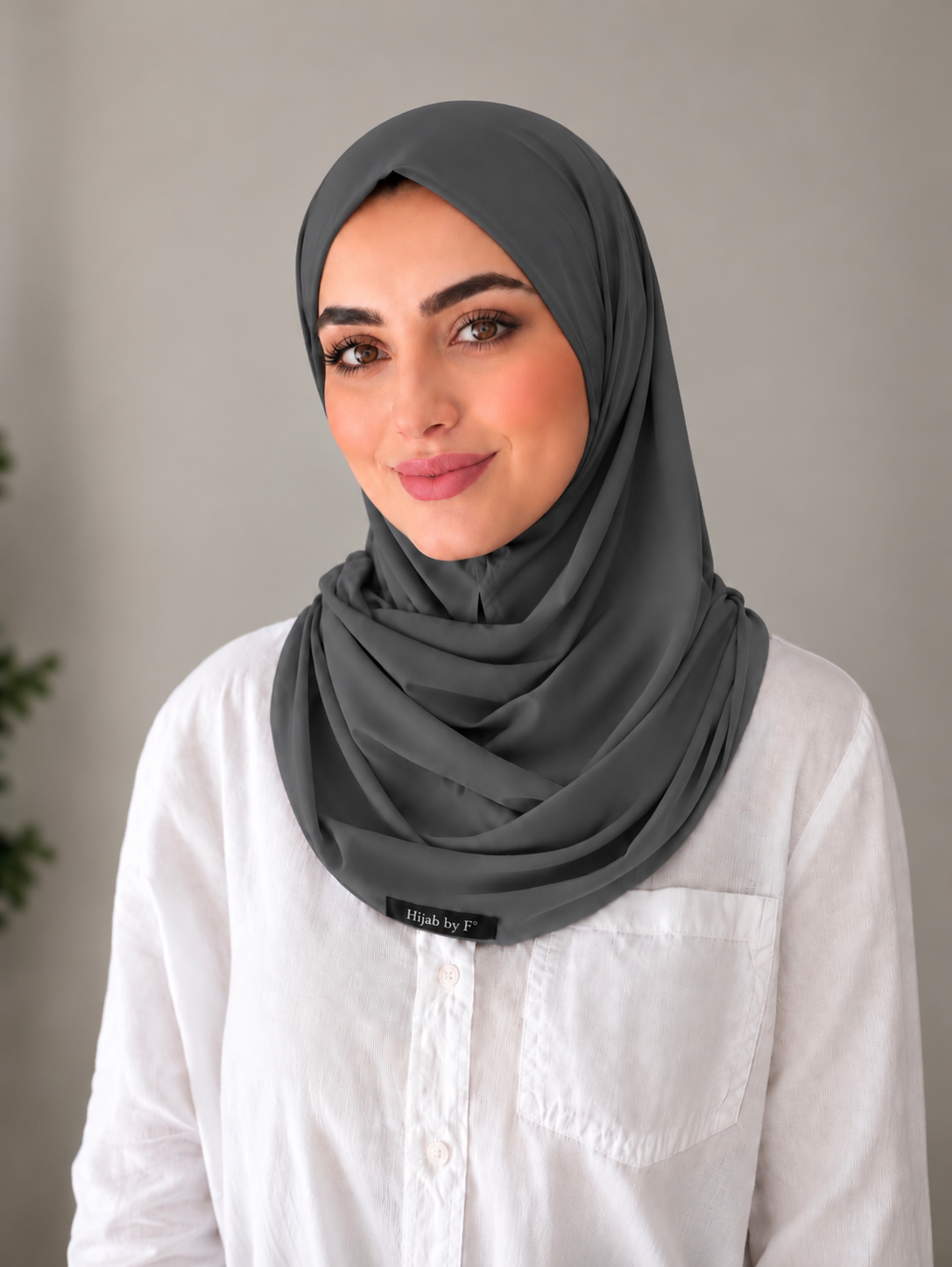 Hijab instant gris