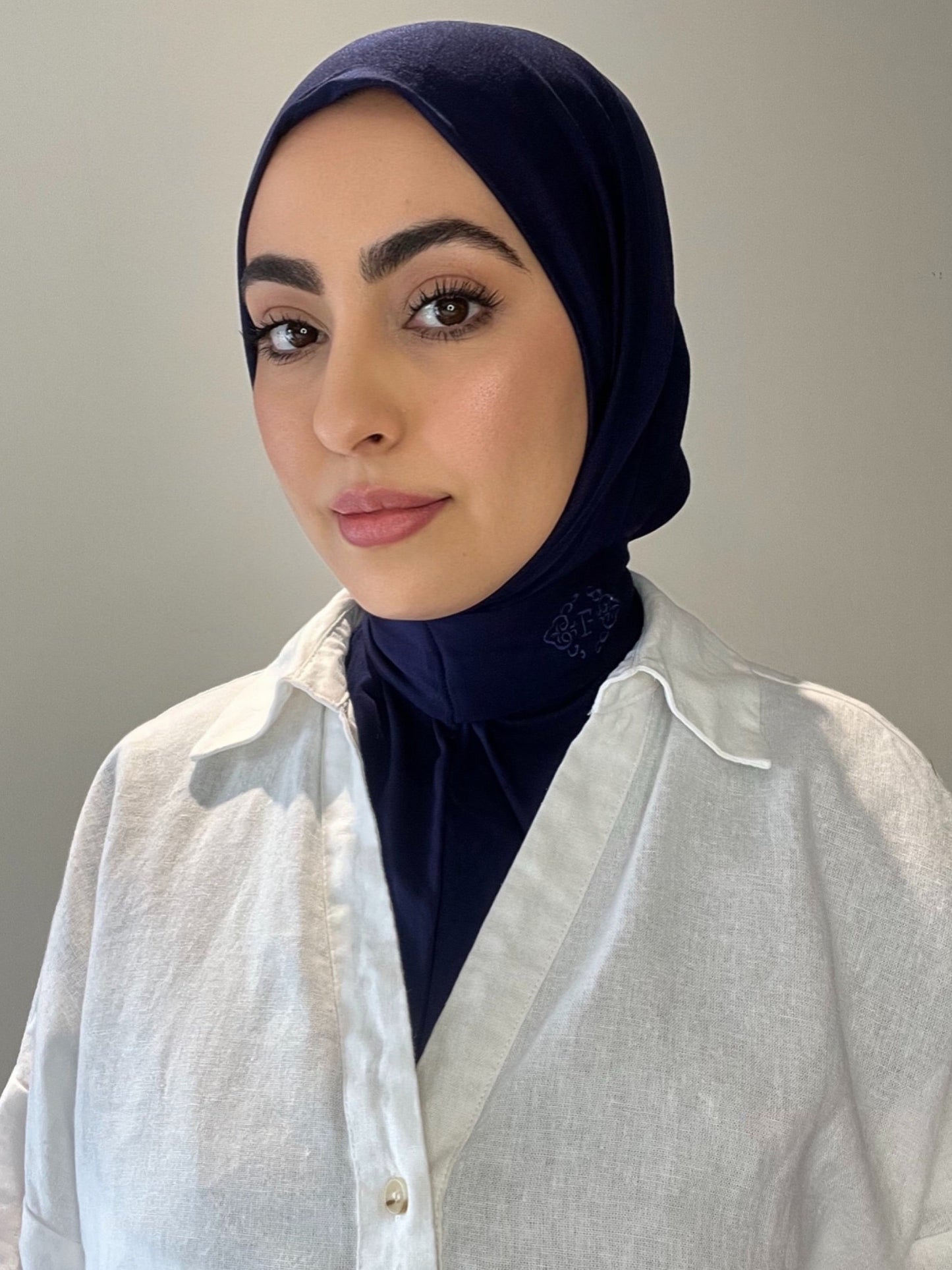 Cagoule en bambou bleu marine