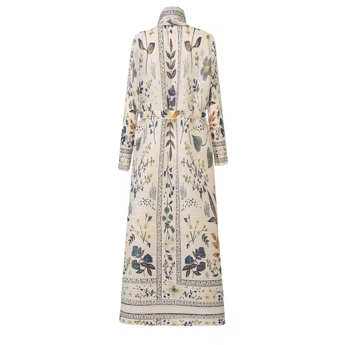 Kimono abaya accordéon jaune très clair 💫