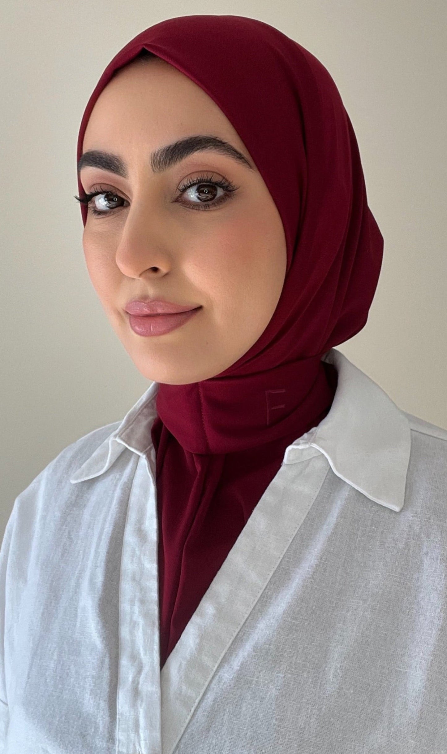 Hijab instant burgundy