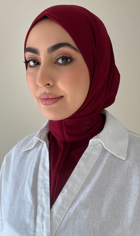 Hijab instant burgundy
