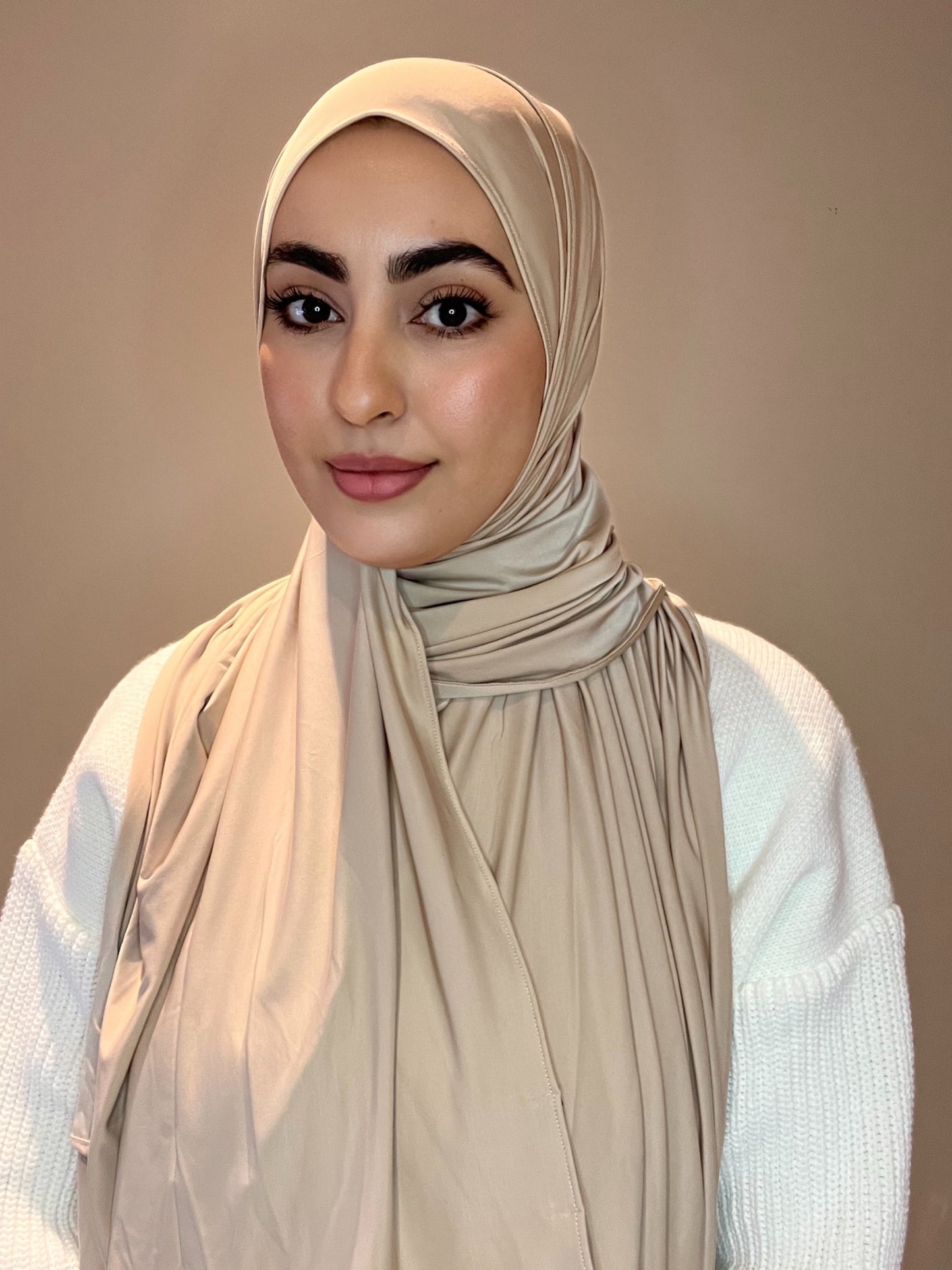 Hijab liquide Jersey beige