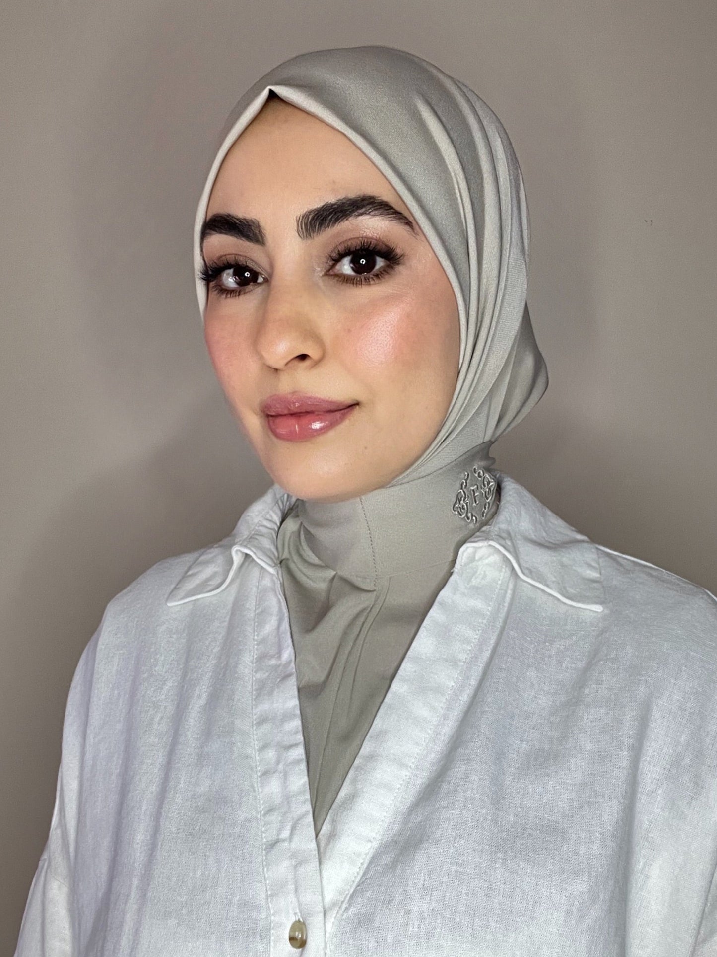 Cagoule en jersey premium grège