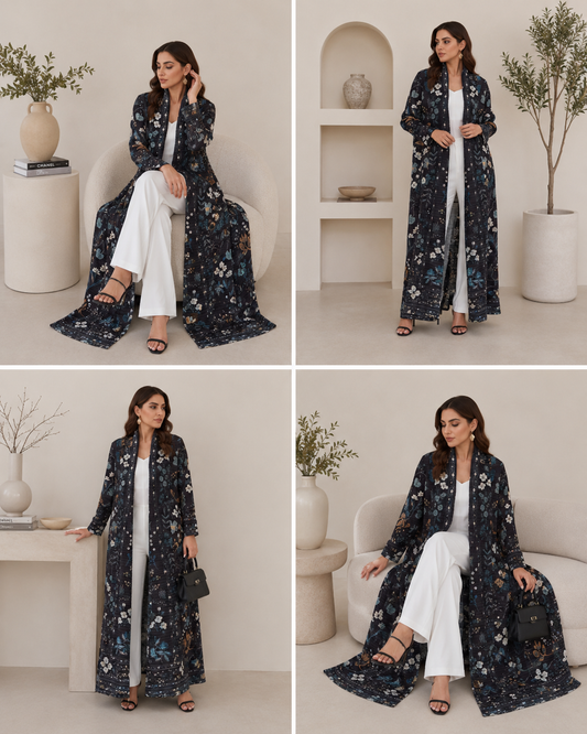Kimono abaya accordéon 🌌