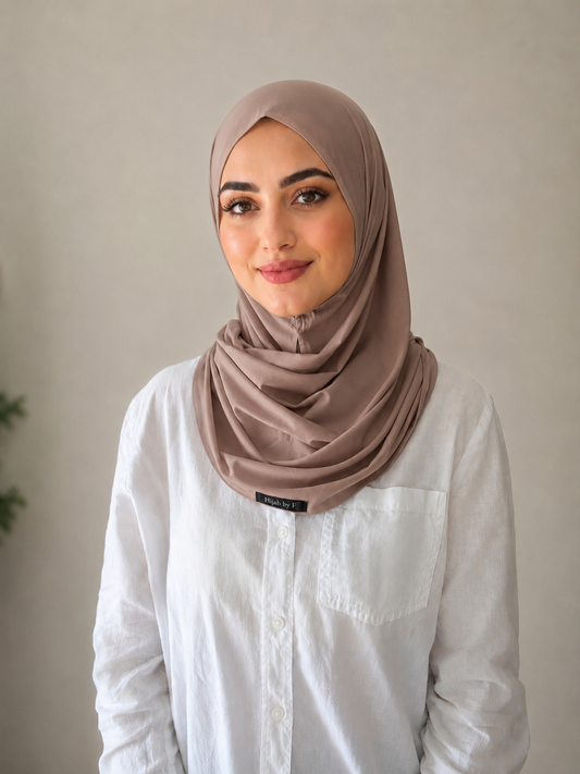 Hijab instant taupe