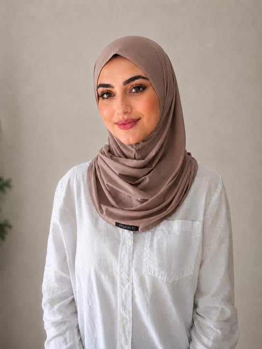Hijab instant taupe