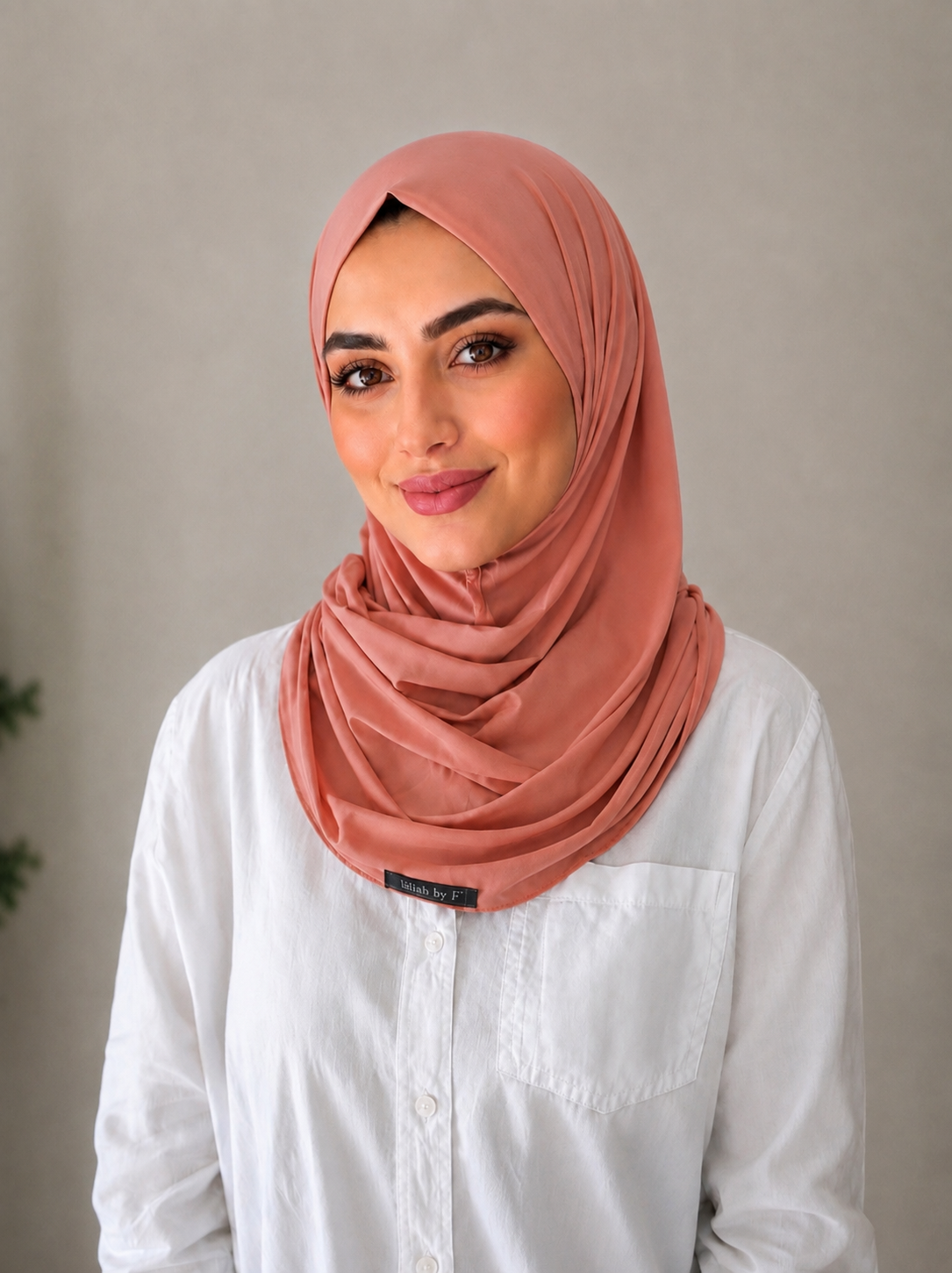 Hijab instant rose brique